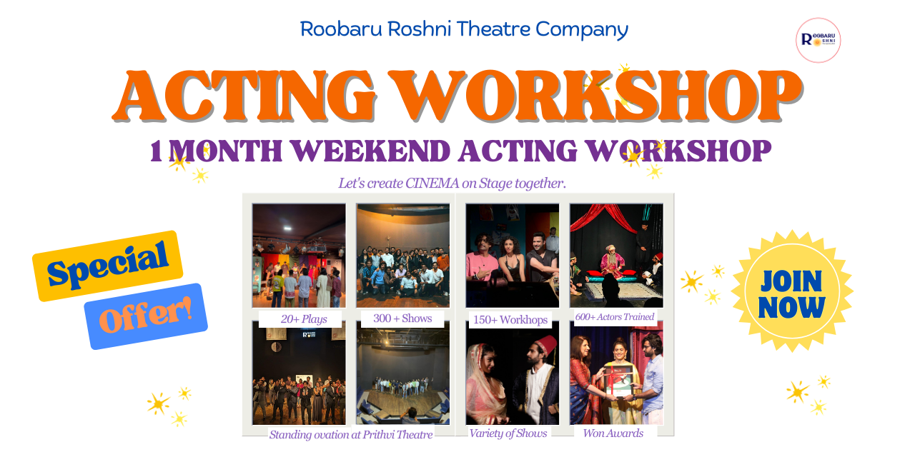 1 Month Weekend Acting Workshop